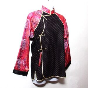 Mary & Martha Mongolia Brocade Wool Jacket Black Size S